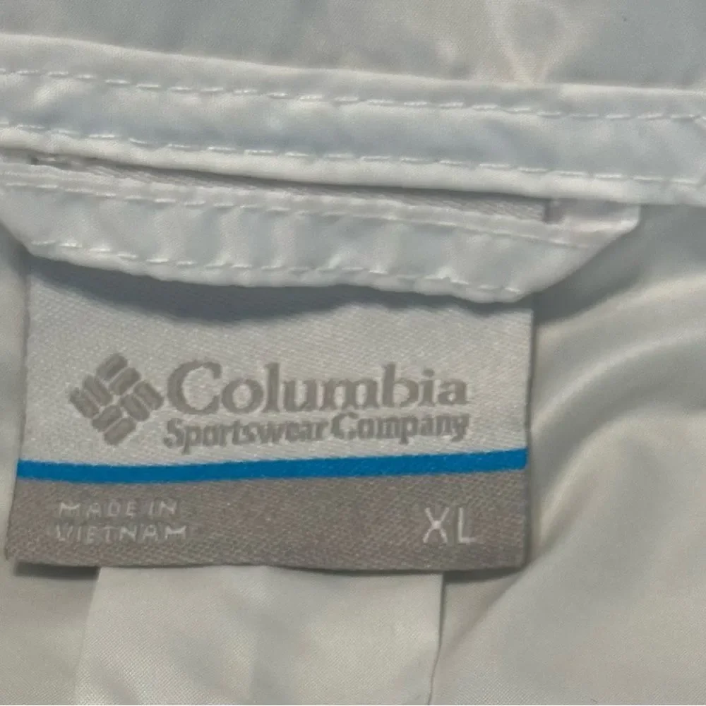 Columbia black and white zip front wind breaker jacket size XL - Picture 9 of 9